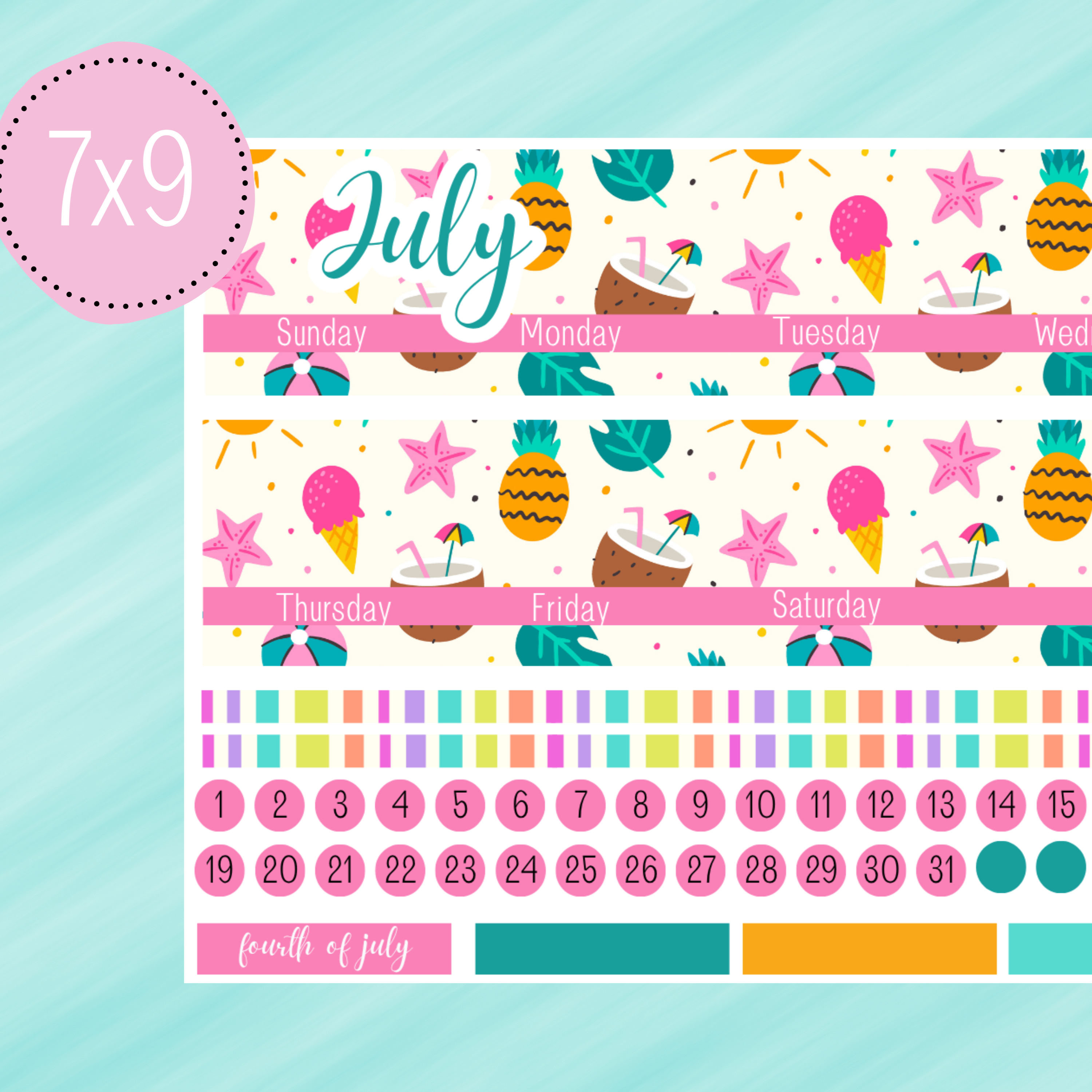 July Stickers