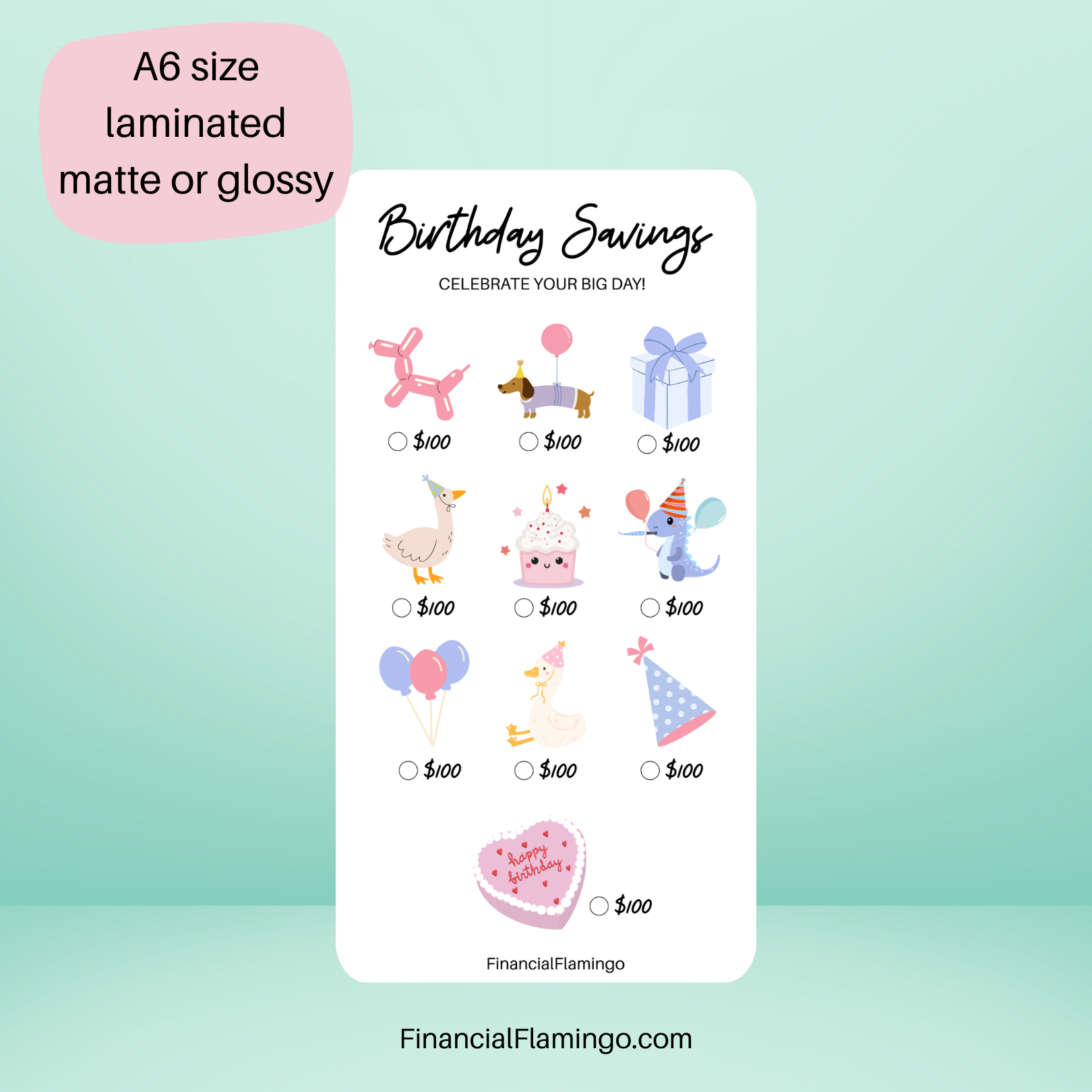 Birthday Savings Challenge