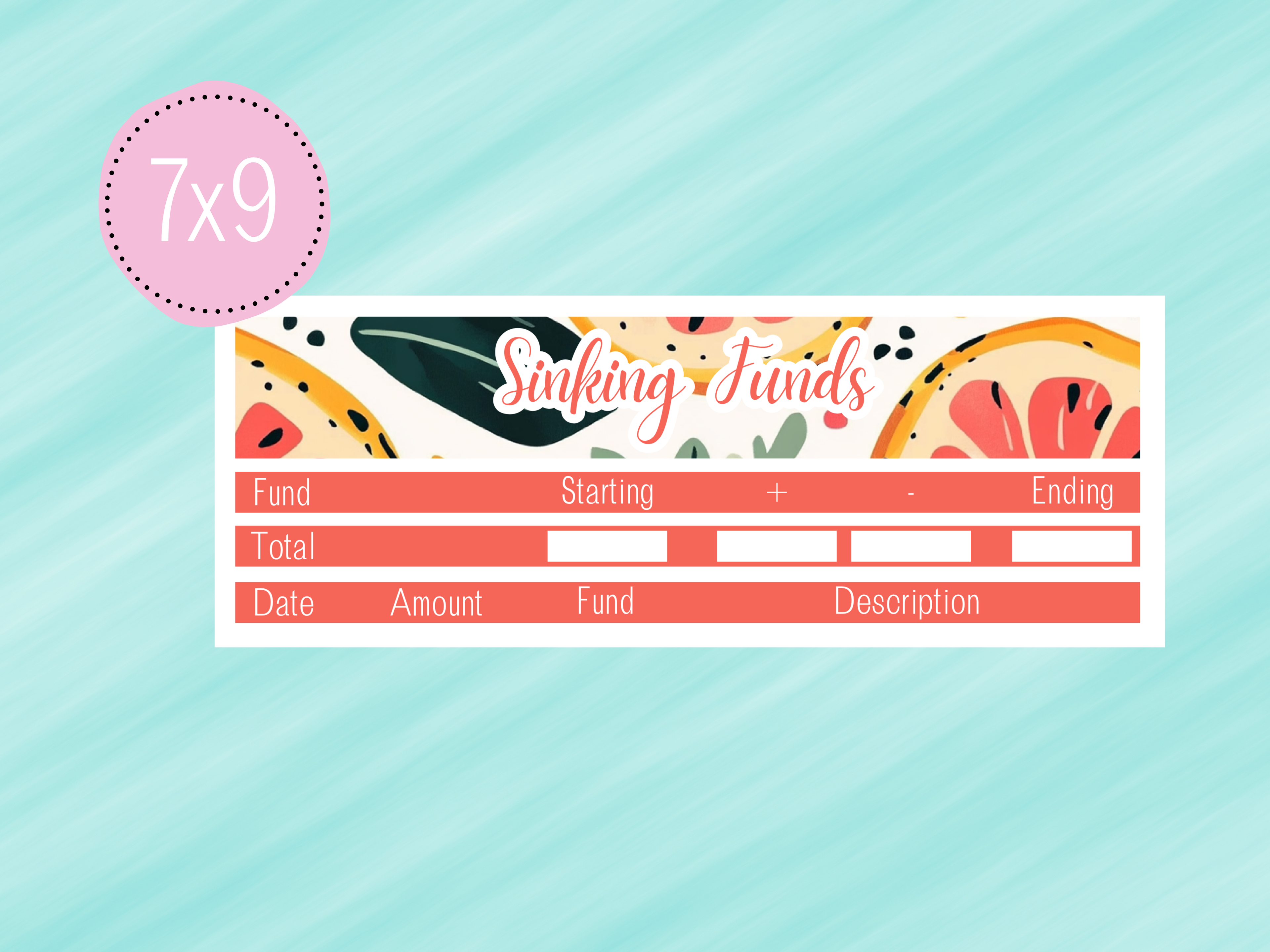June Sticker #2 - Complete Paycheck Budget Kit