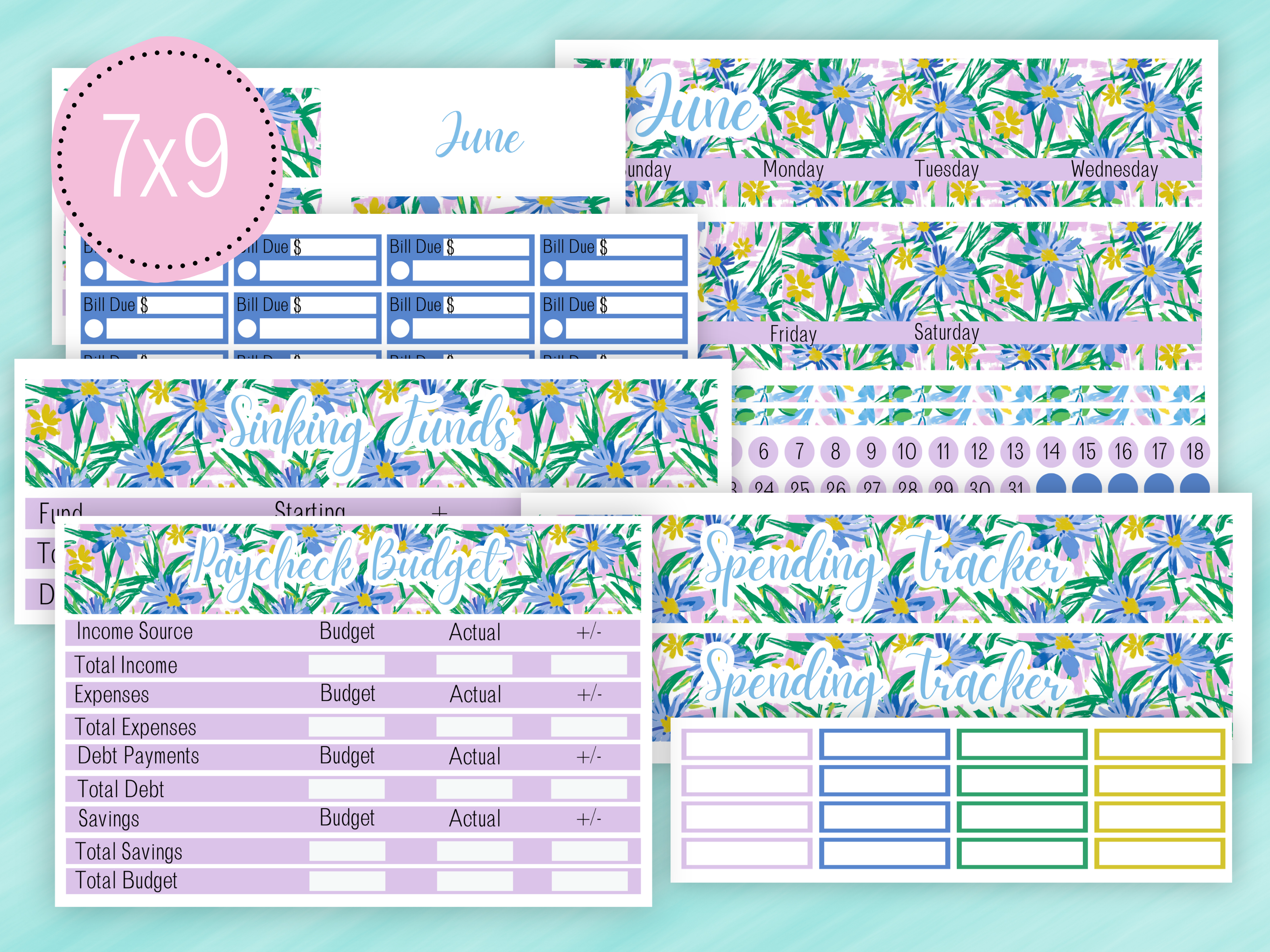 June Sticker #1 - Paycheck Budget Kit