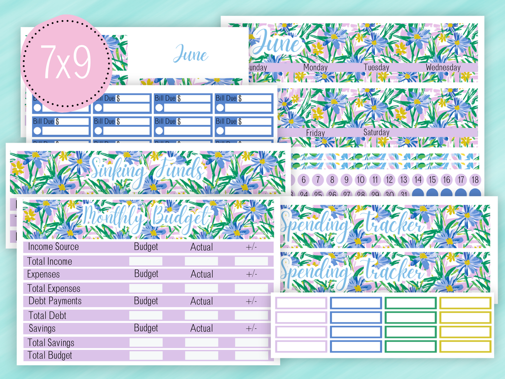 June Sticker #1 - Monthly Budget Kit