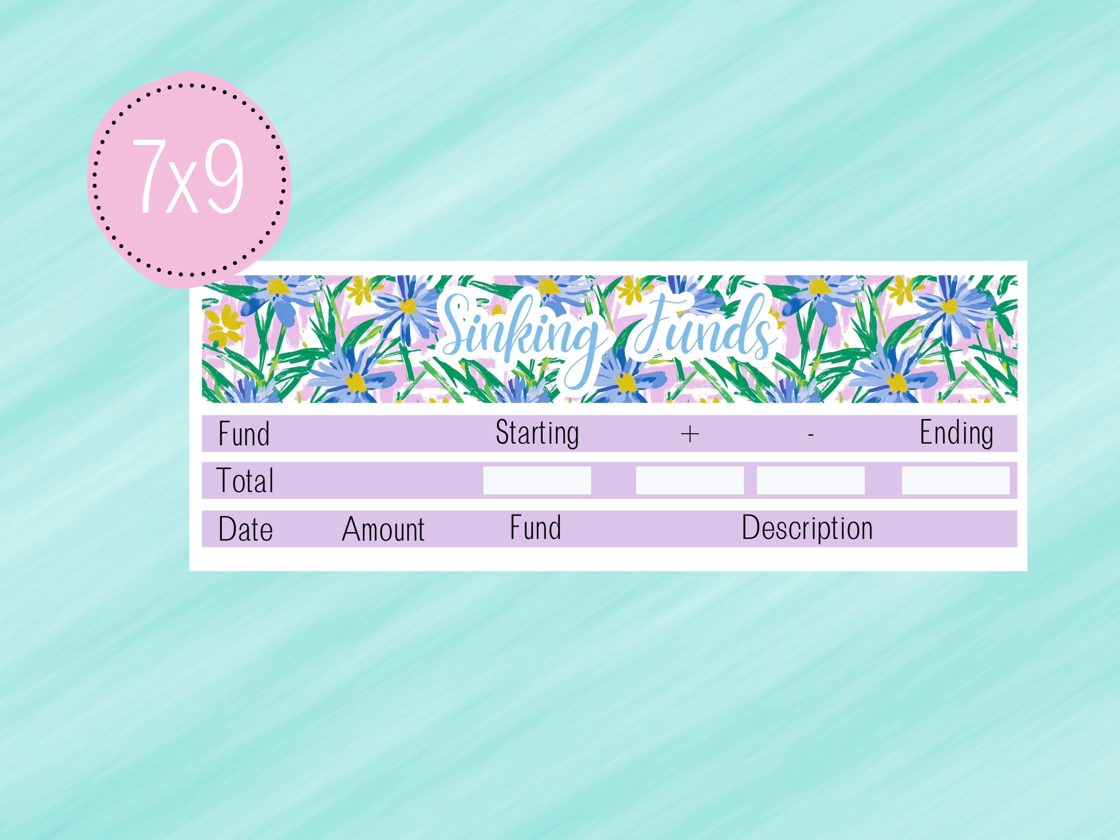 June Sticker #1 - Sinking Fund Tracker