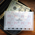 Pink Bow A6 Cash Envelopes