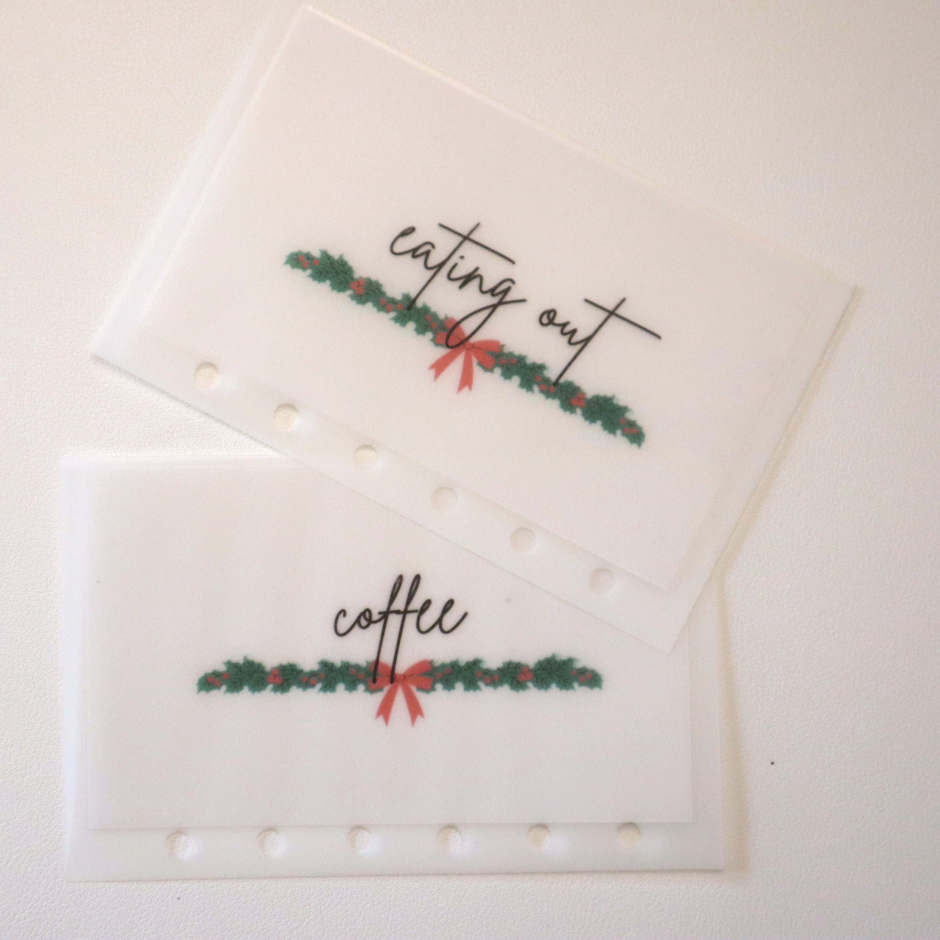 Christmas Garland A6 Cash Envelopes