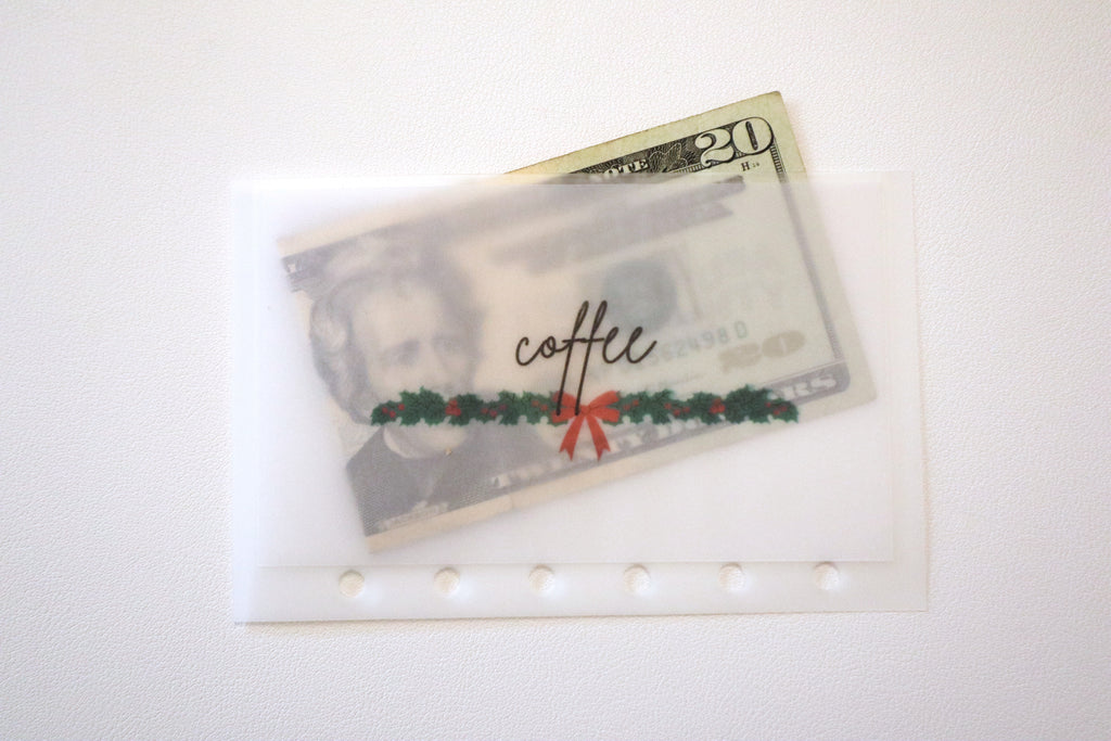 Christmas Garland A6 Cash Envelopes