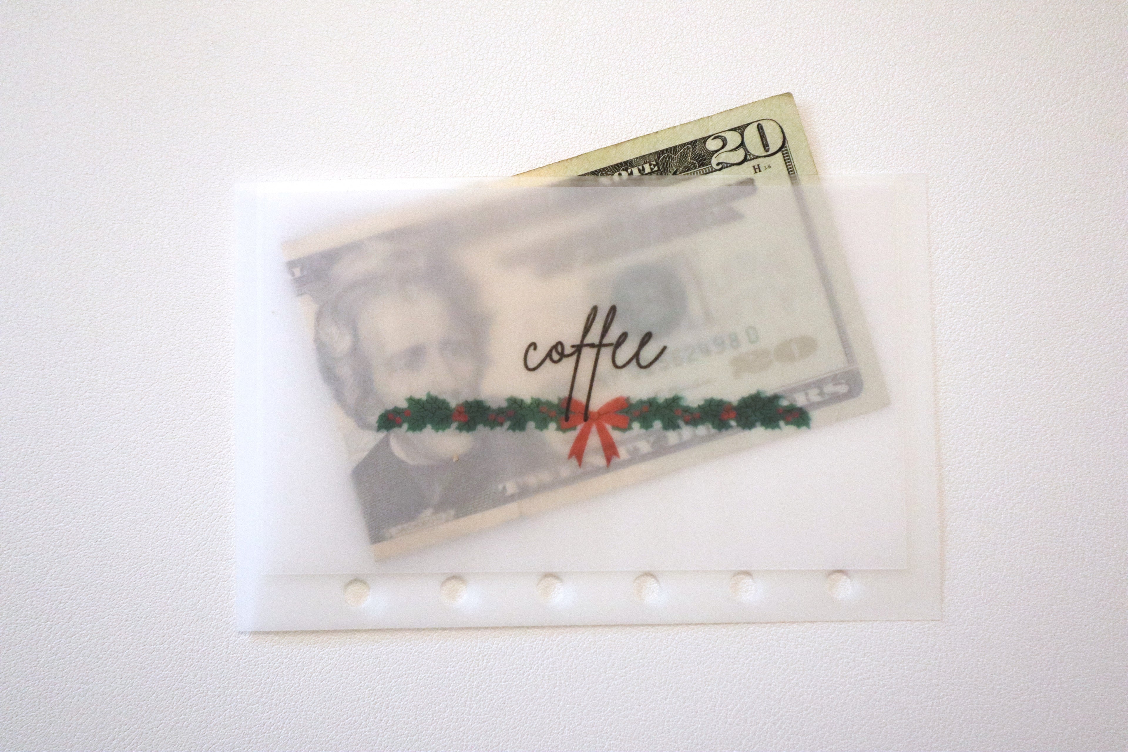 Christmas Garland A6 Cash Envelopes