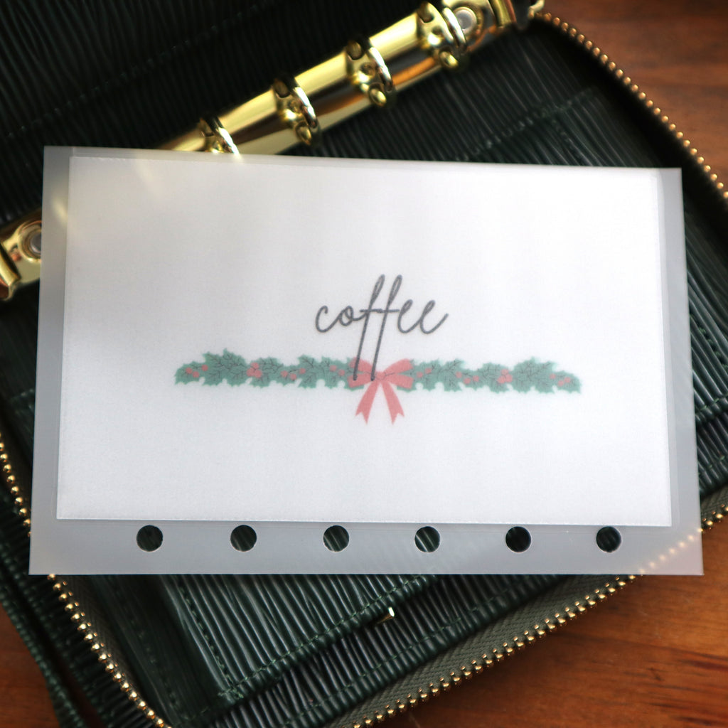 Christmas Garland A6 Cash Envelopes