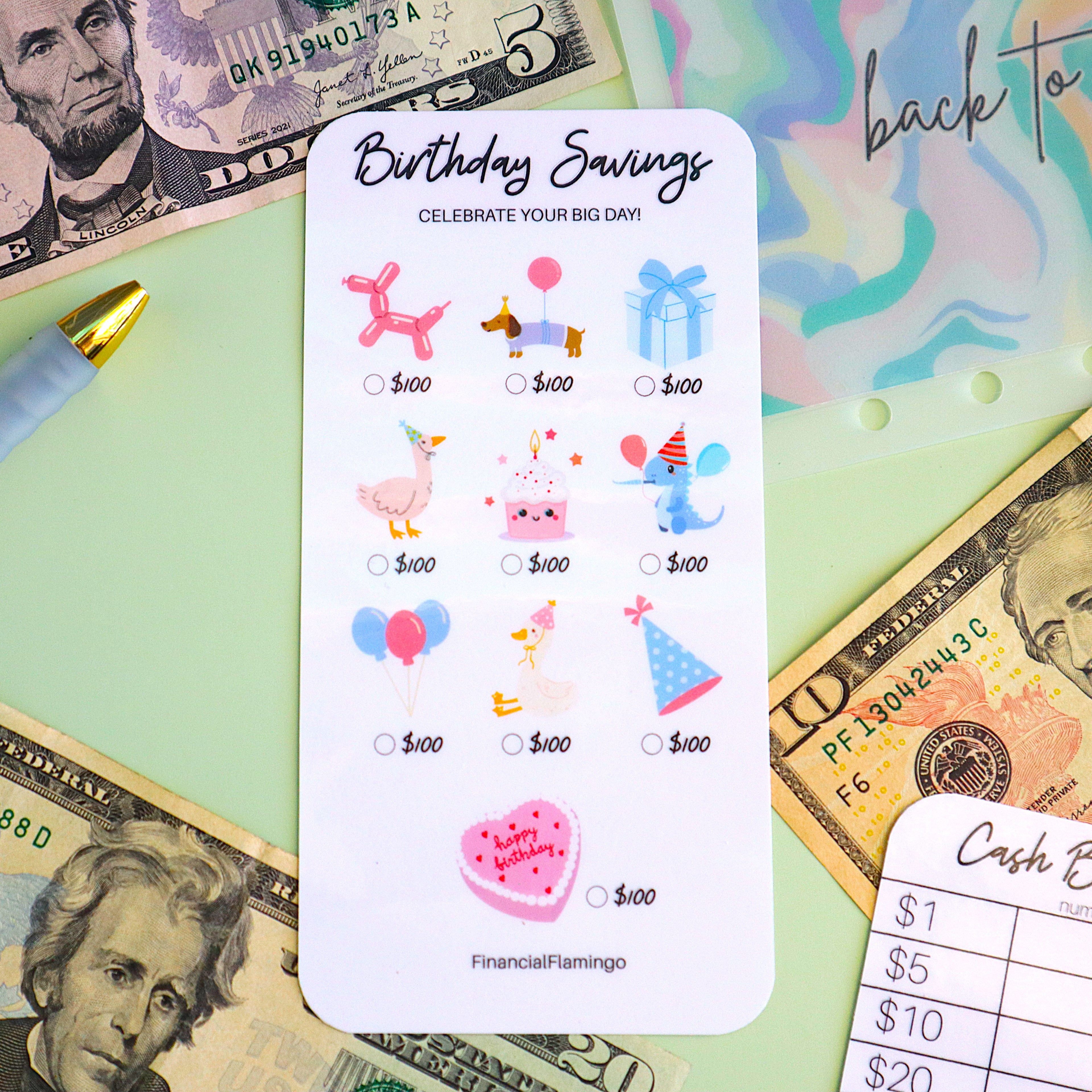 Birthday Savings Challenge