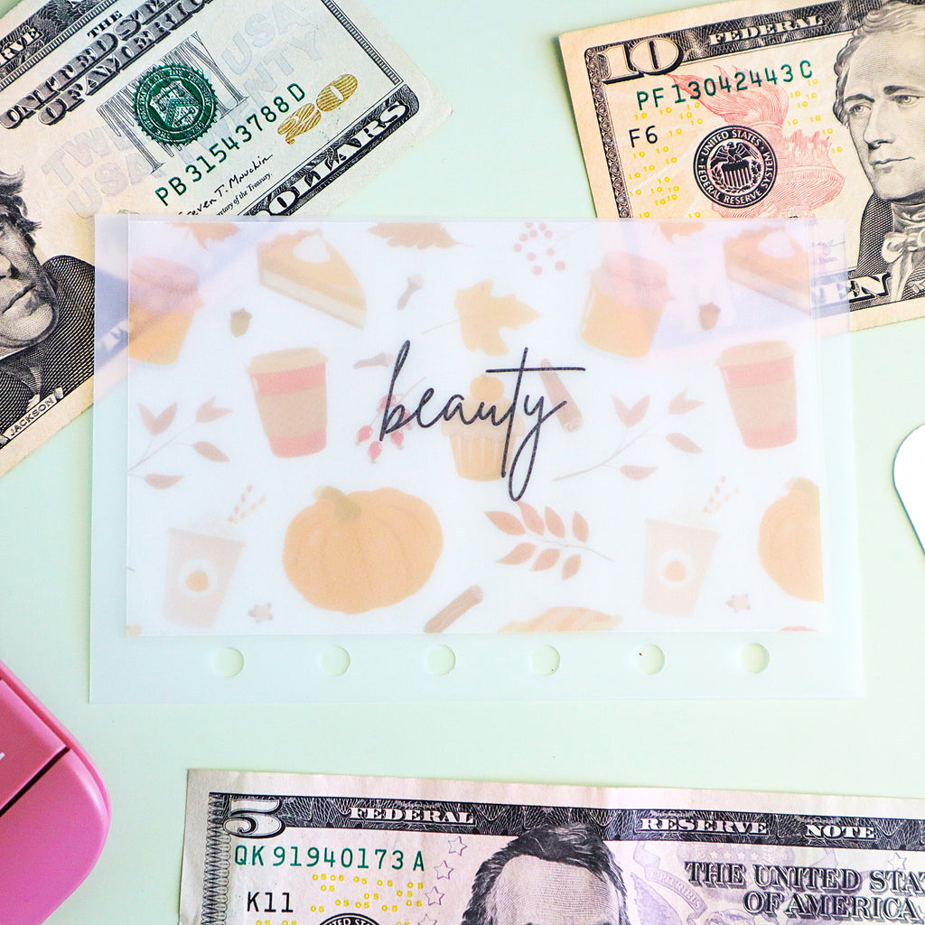 Cozy Fall A7 Cash Envelopes
