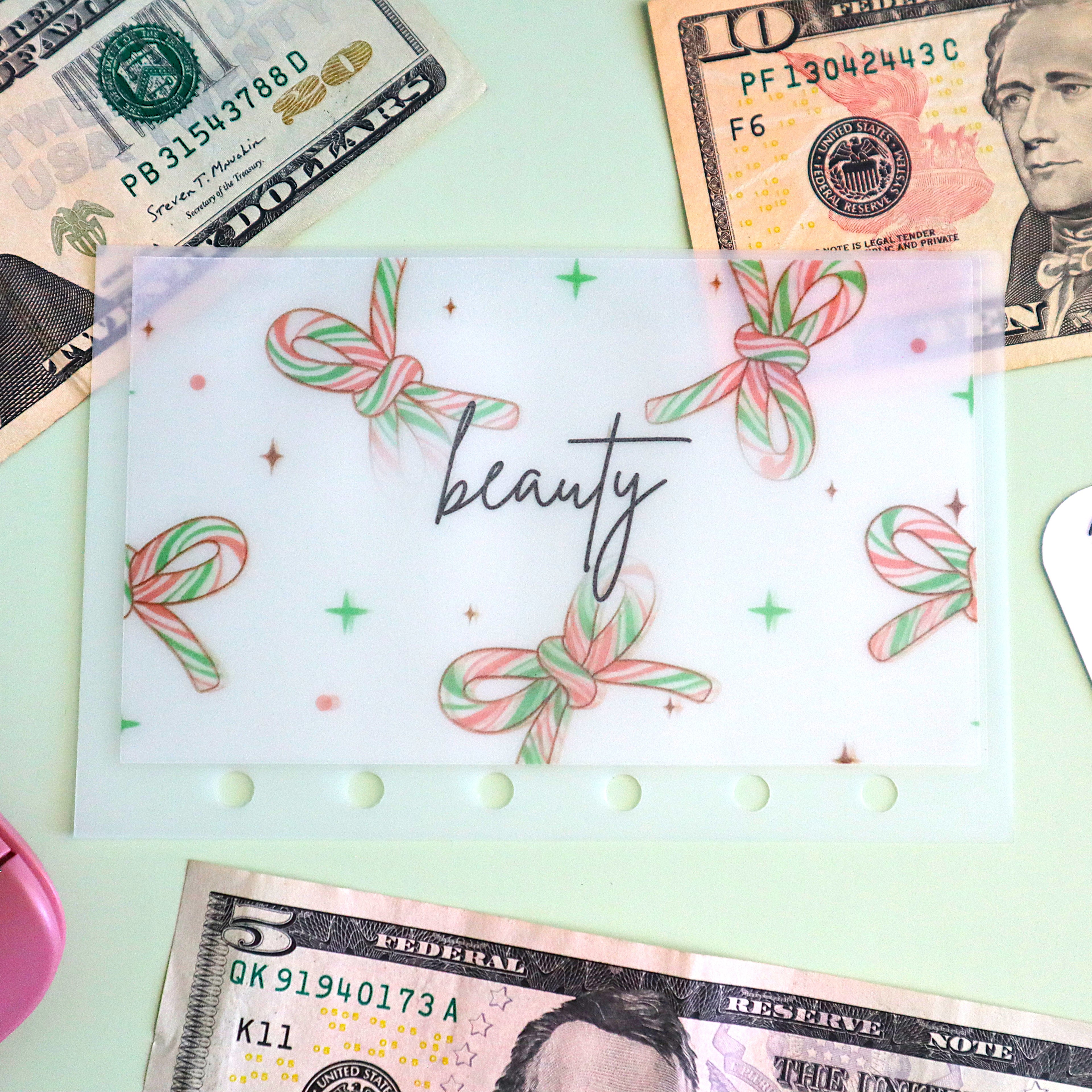 Candy Bow A7 Cash Envelopes