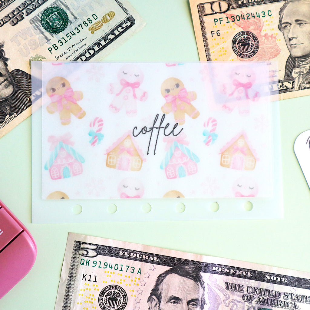 Gingerbread A7 Cash Envelopes