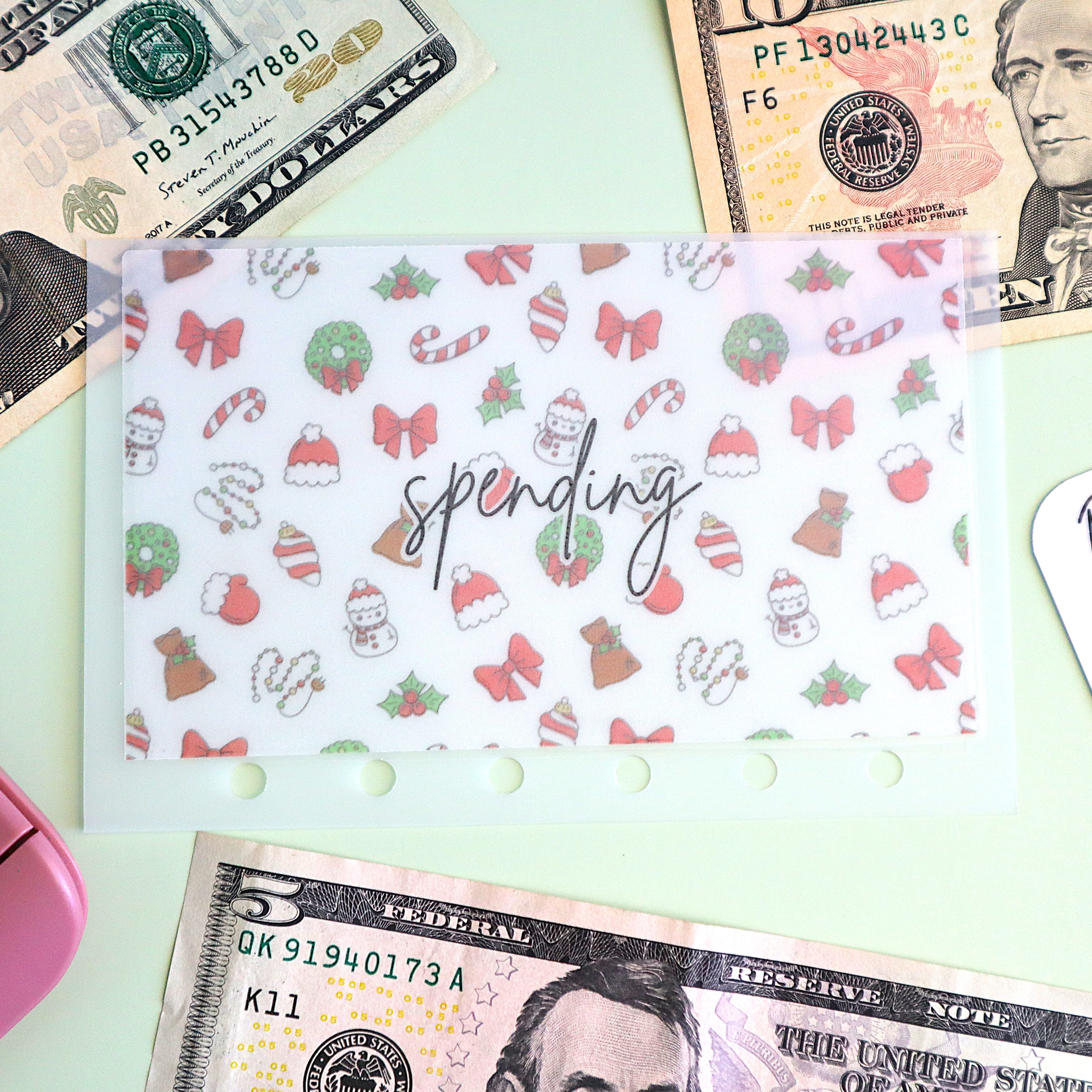 Christmas Icons A7 Cash Envelopes