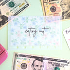 Blue Flowers A7 Cash Envelopes
