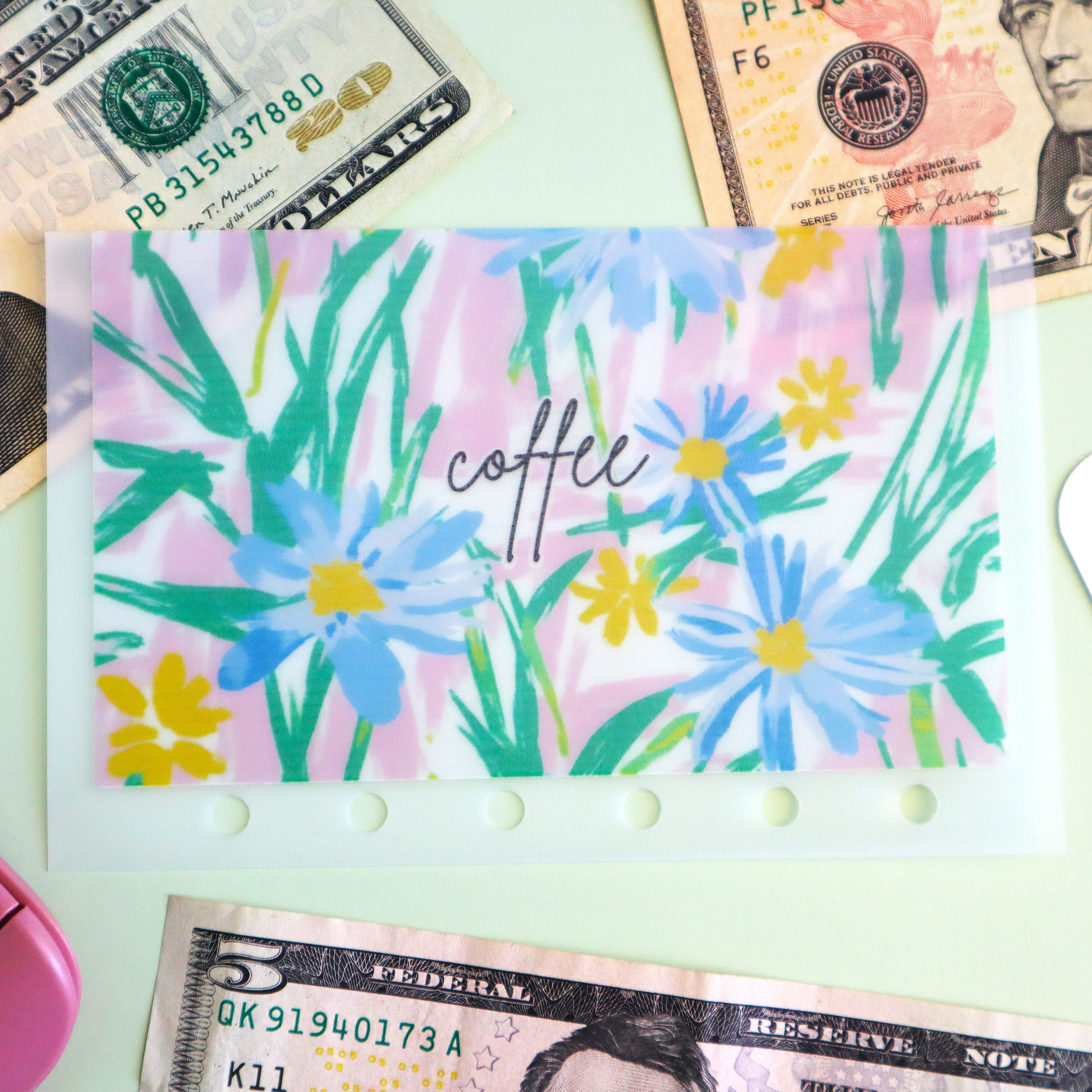 Summer Floral A7 Cash Envelope