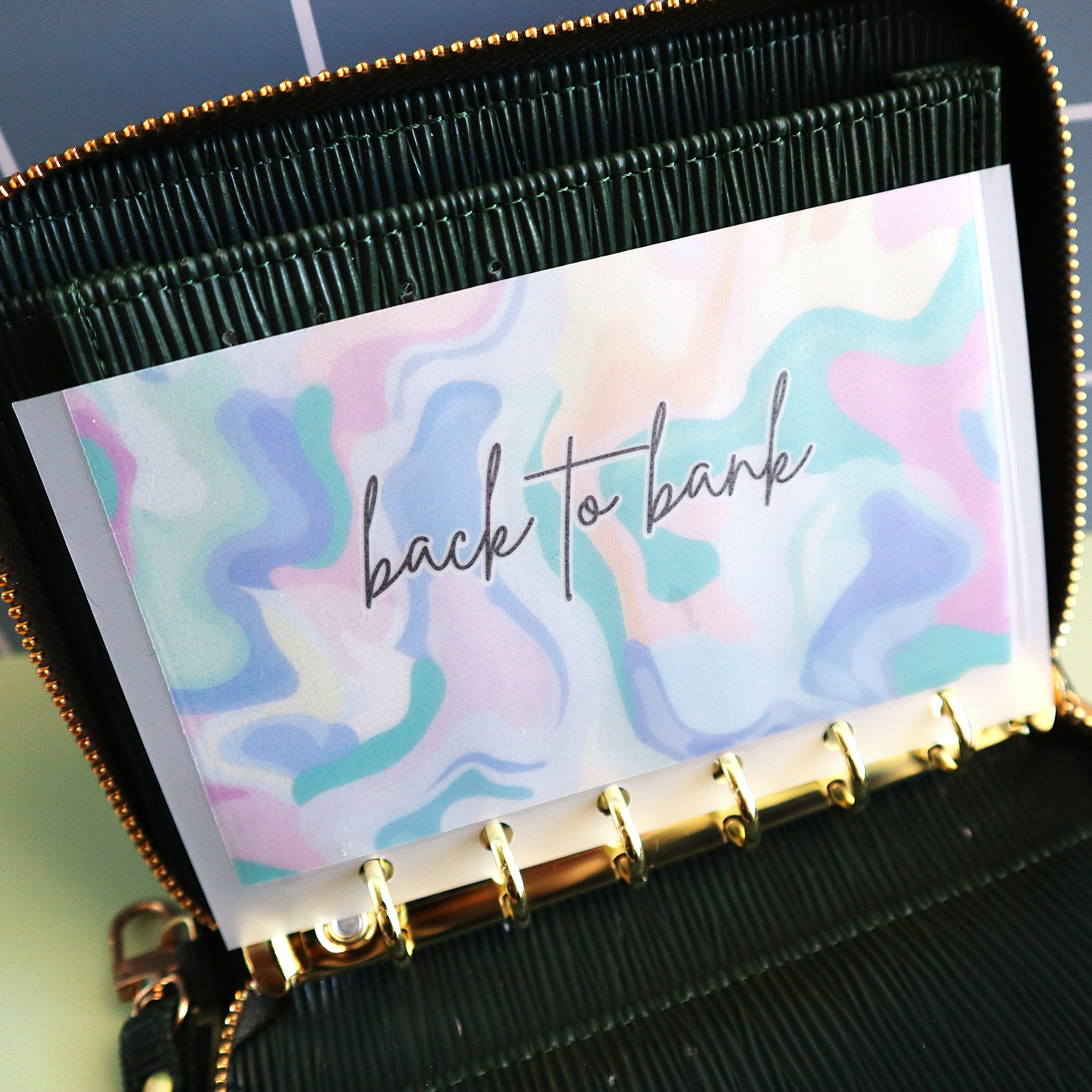 Paint Swirl A7 Cash Envelope