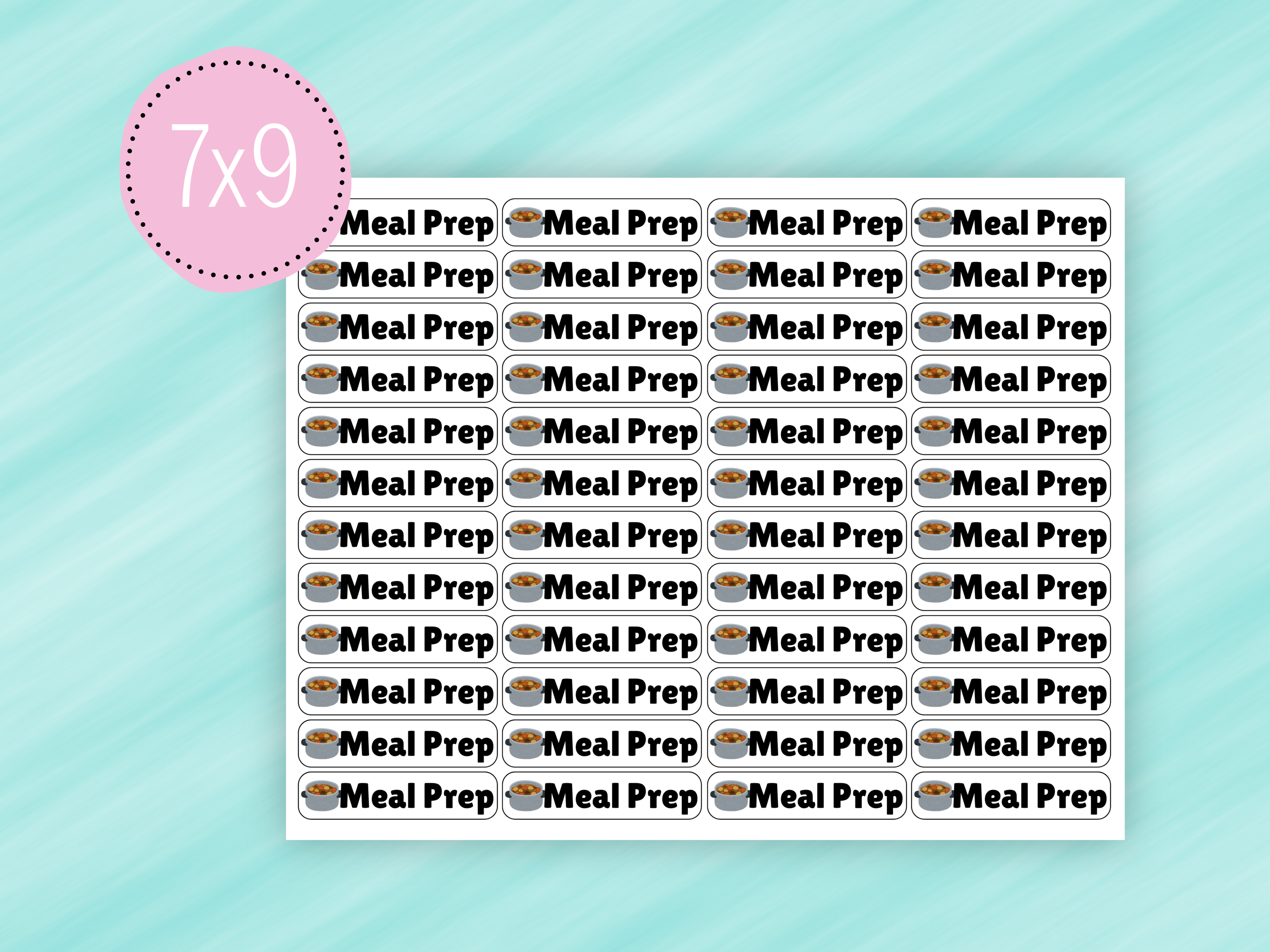 Meal Prep Stickers