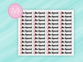 No Spend Stickers