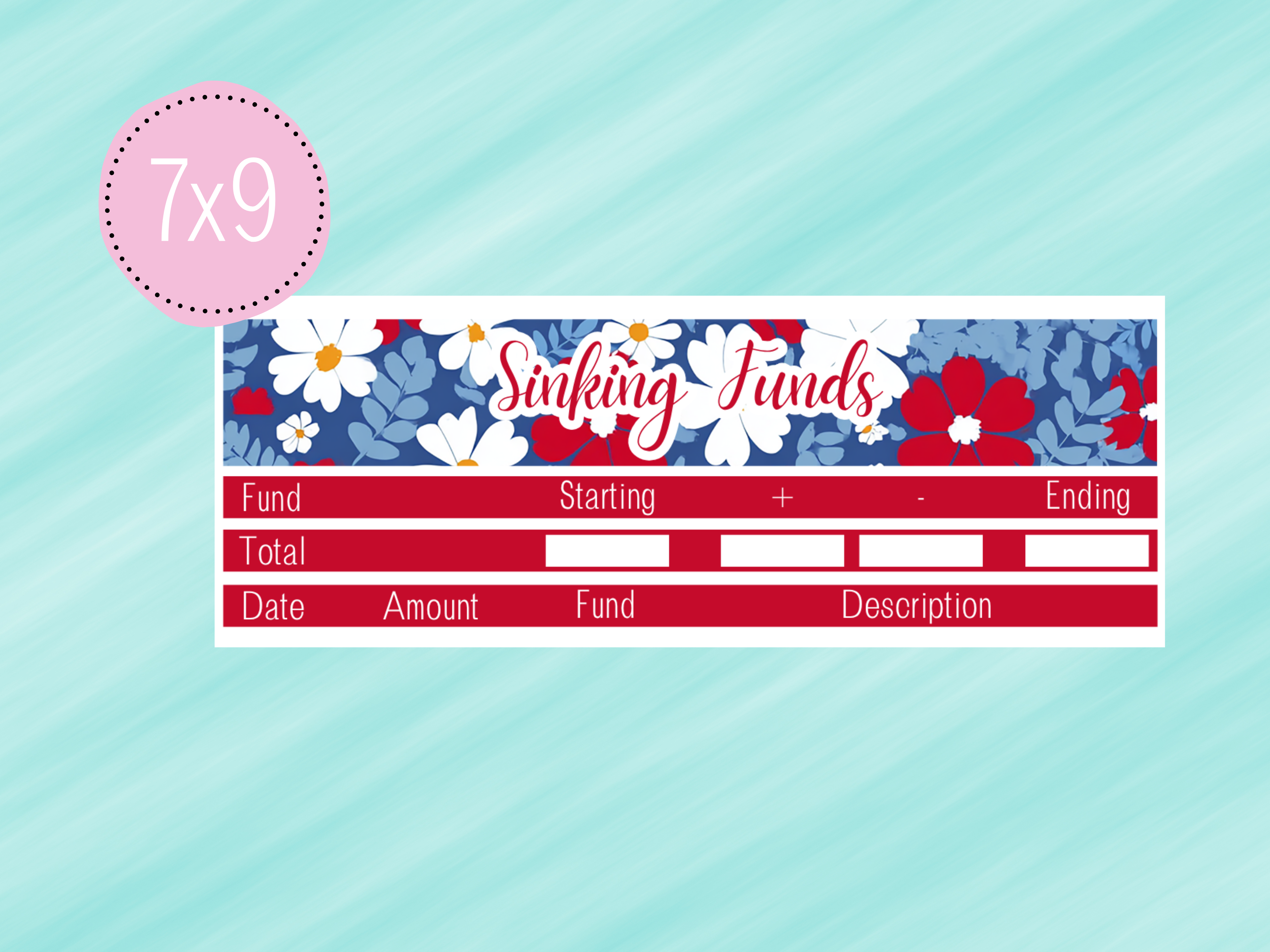 July Stickers #1 - Complete Monthly Budget Kit
