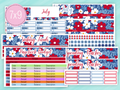 July Stickers #1 - Complete Paycheck Budget Kit