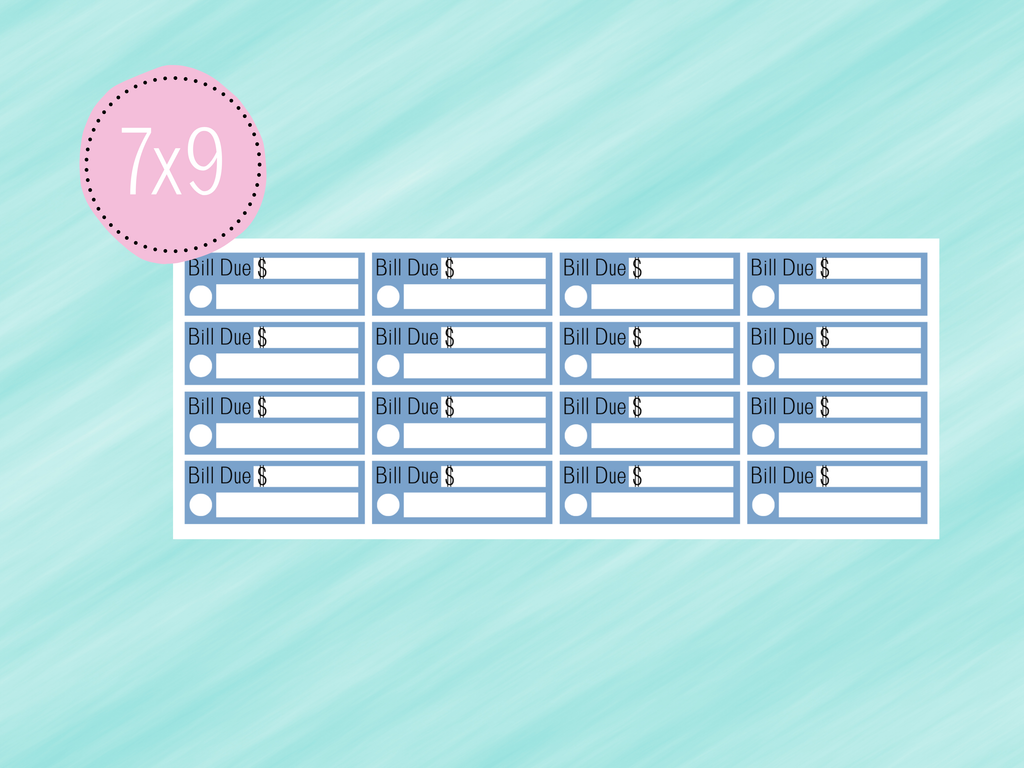 July Stickers #1 - Paycheck Budget Kit