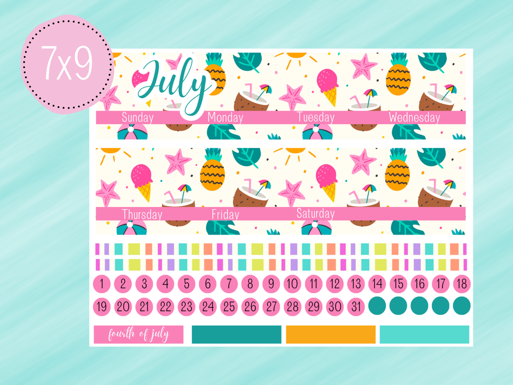 July Stickers #2 - Monthly Budget Kit