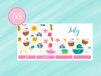 July Stickers #2 - Monthly Basics Kit