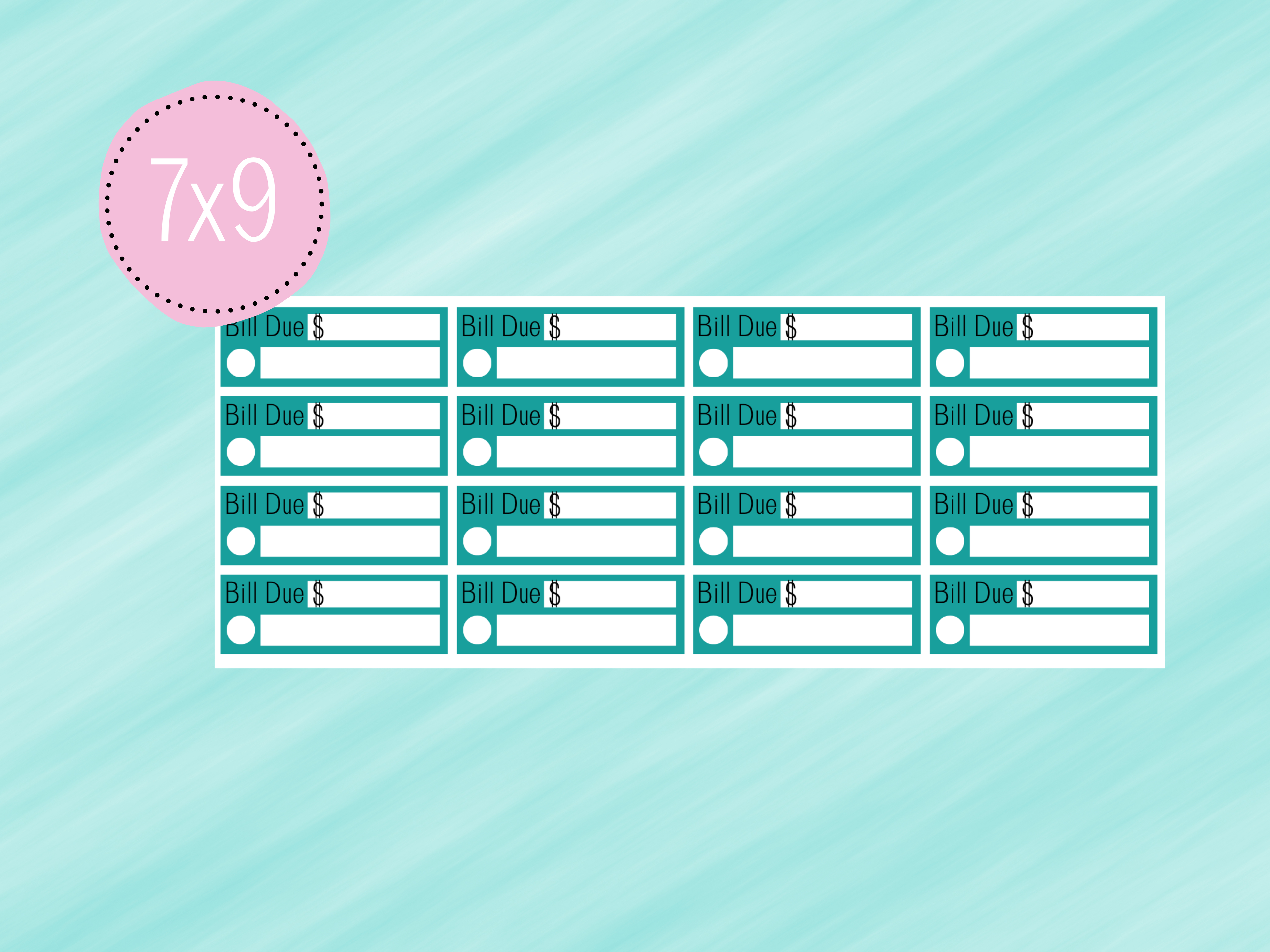 July Sticker #2 - Complete Paycheck Budget Kit