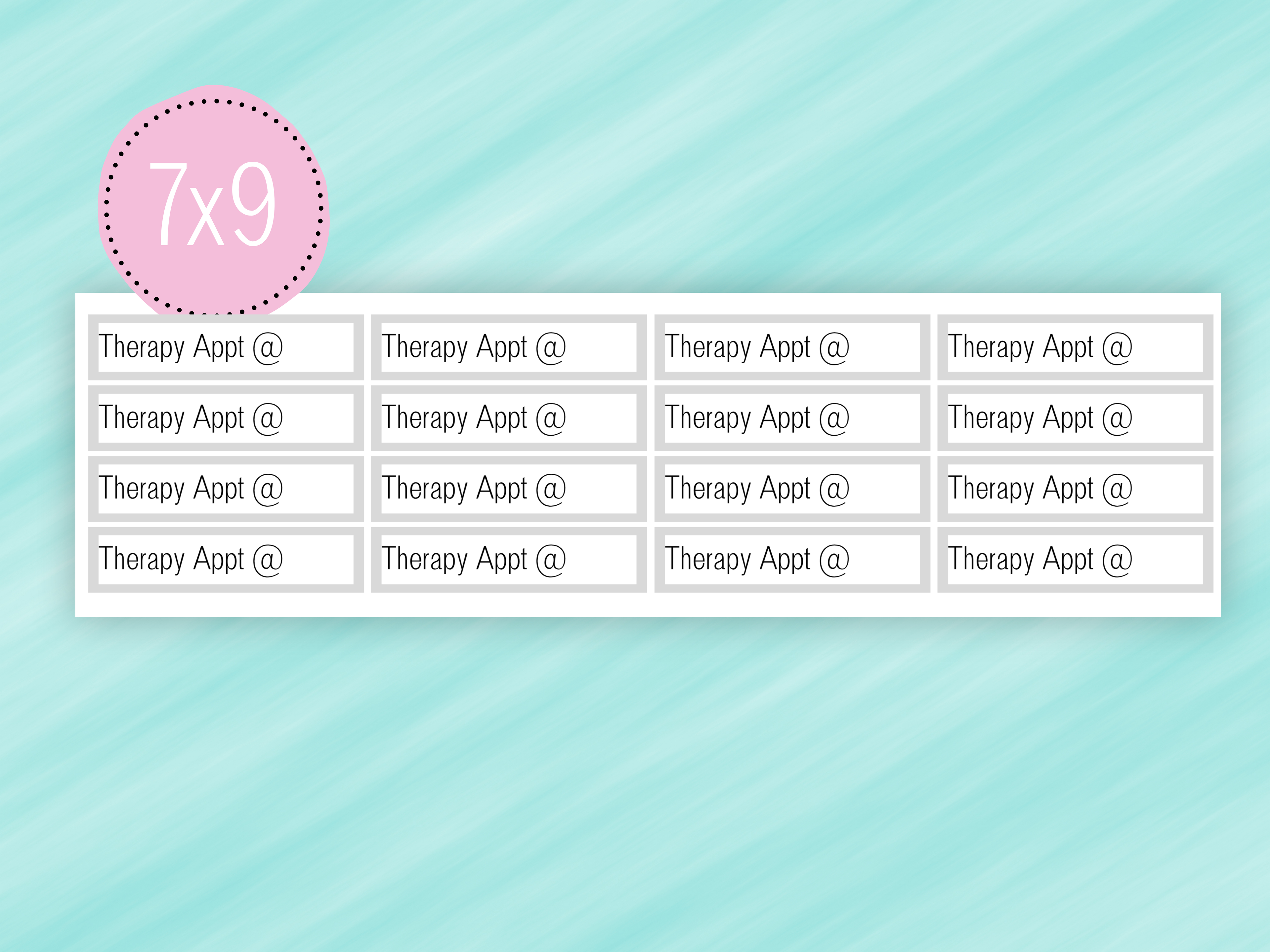Therapy Appointment Stickers