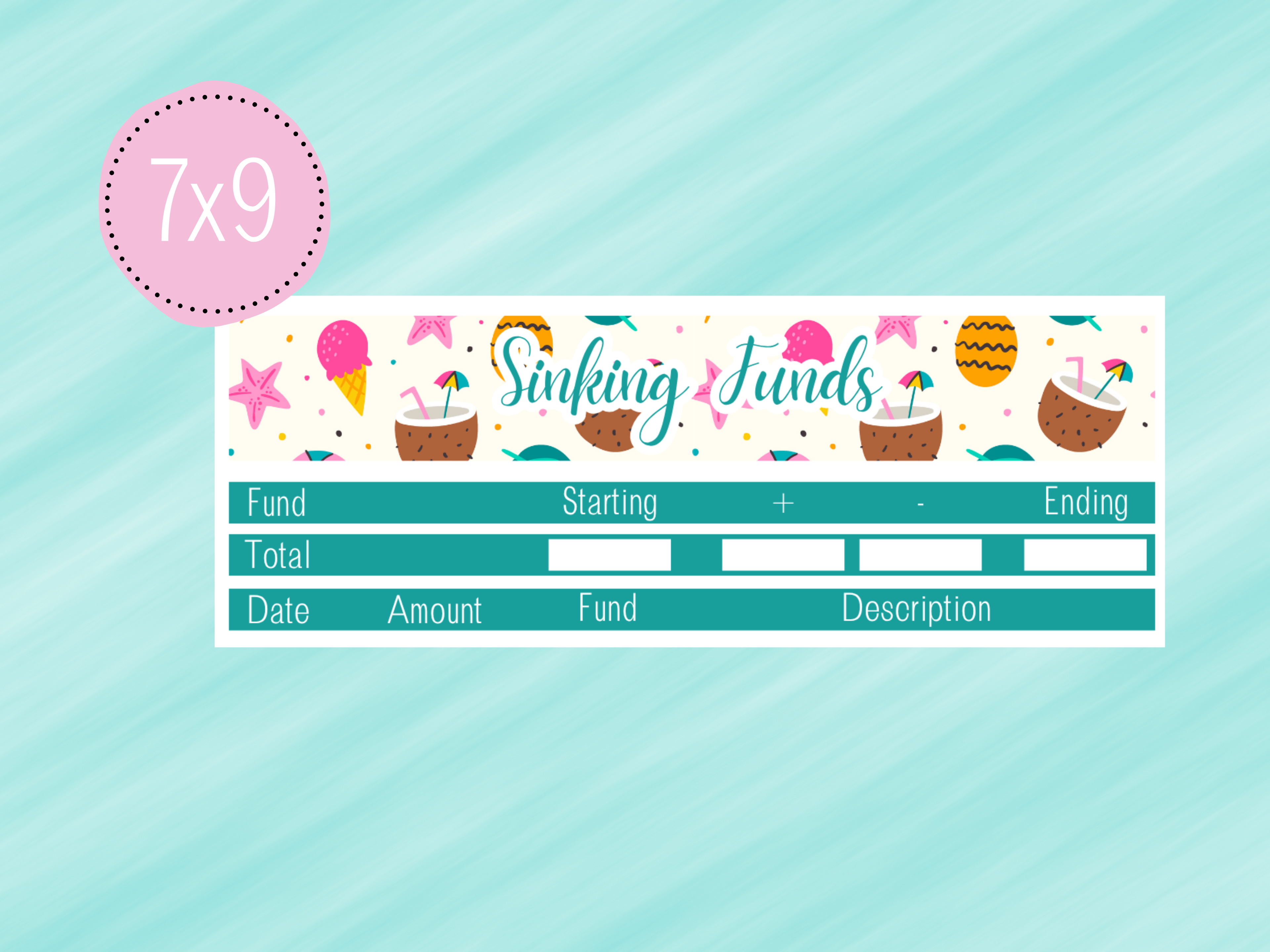 July Sticker #2 - Complete Paycheck Budget Kit