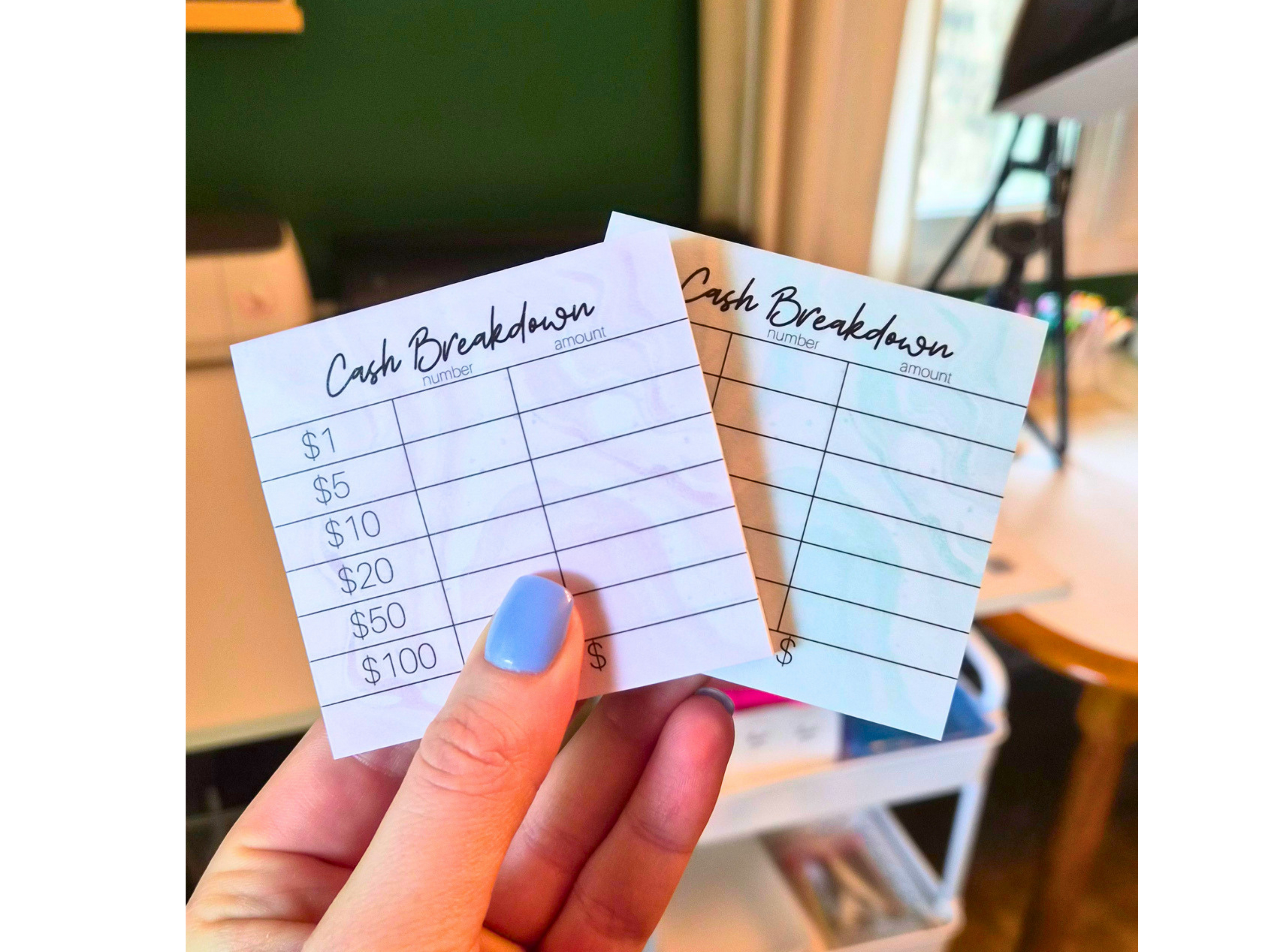 Teller Slip Sticky Notes