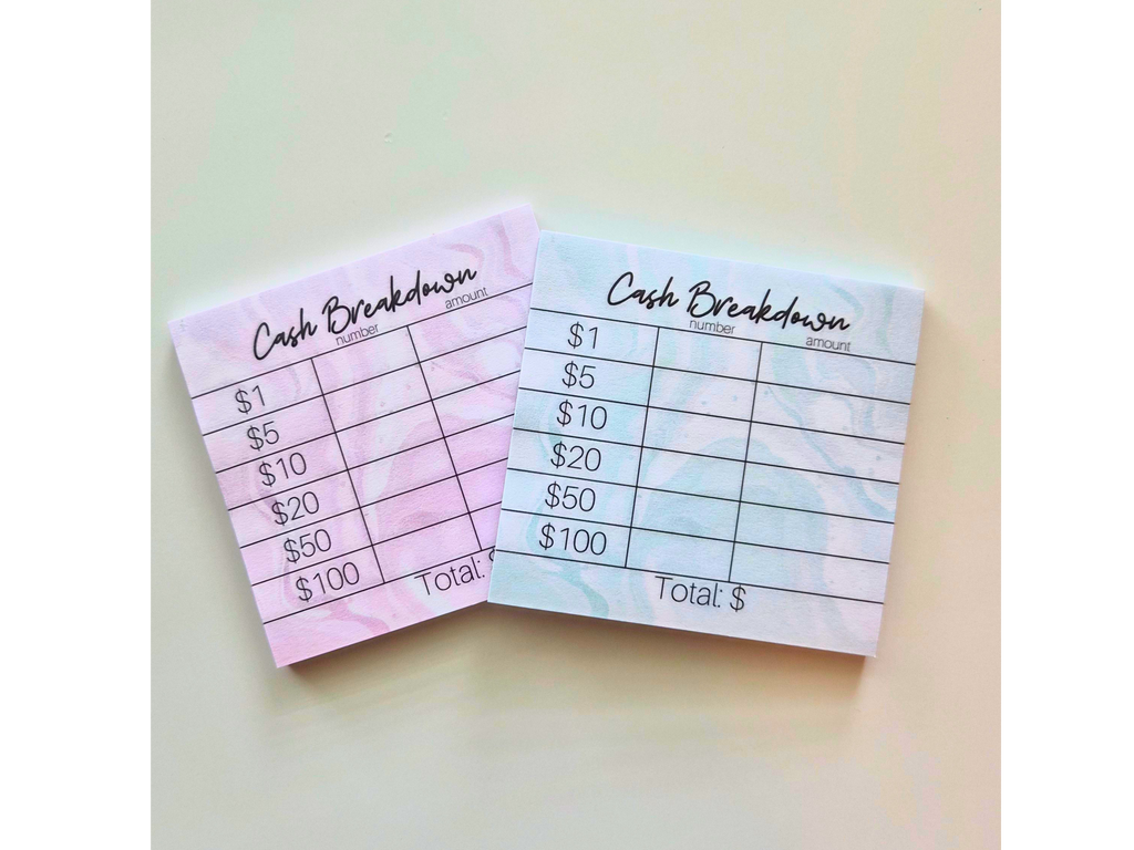 Teller Slip Sticky Notes