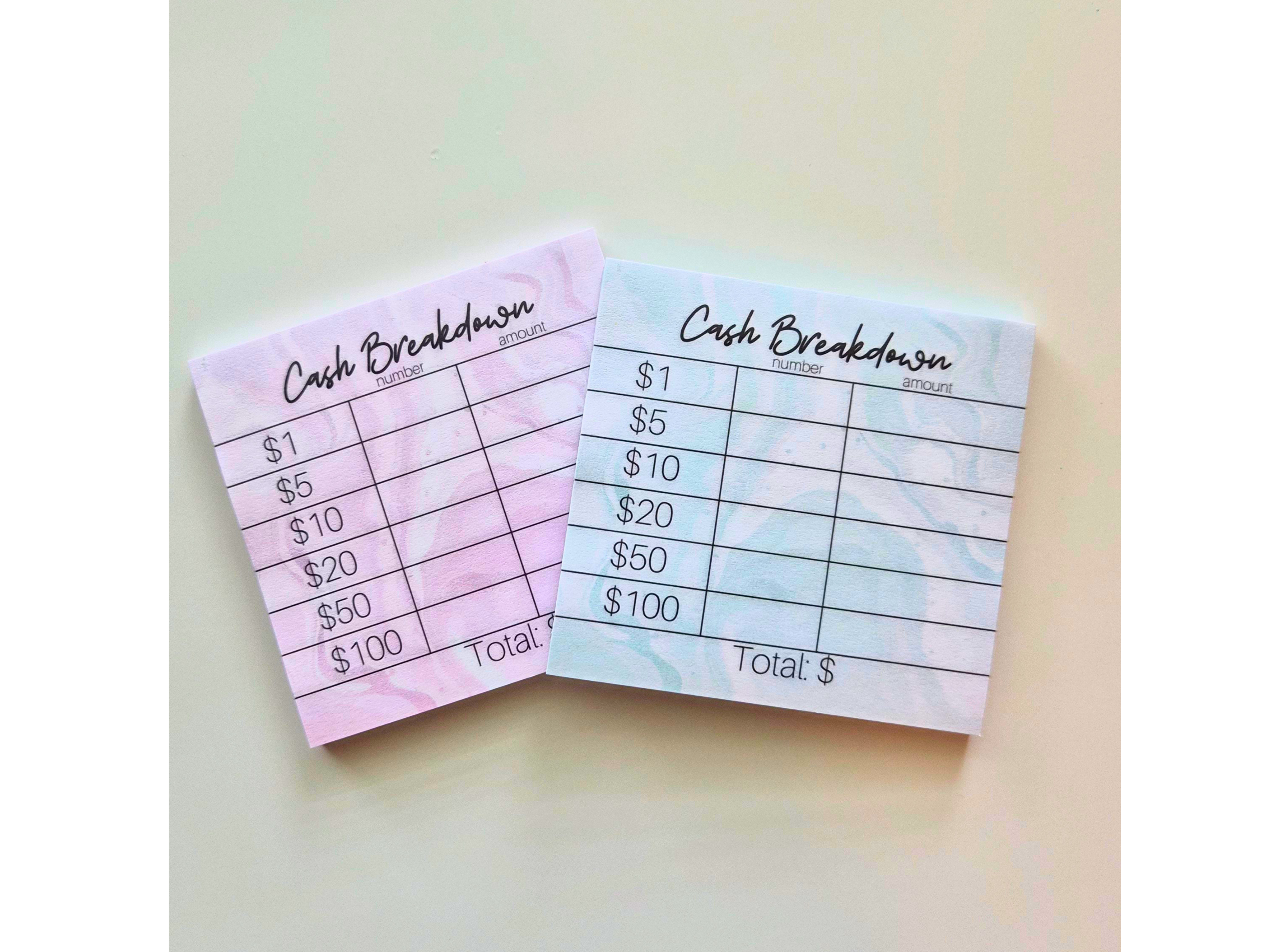 Teller Slip Sticky Notes