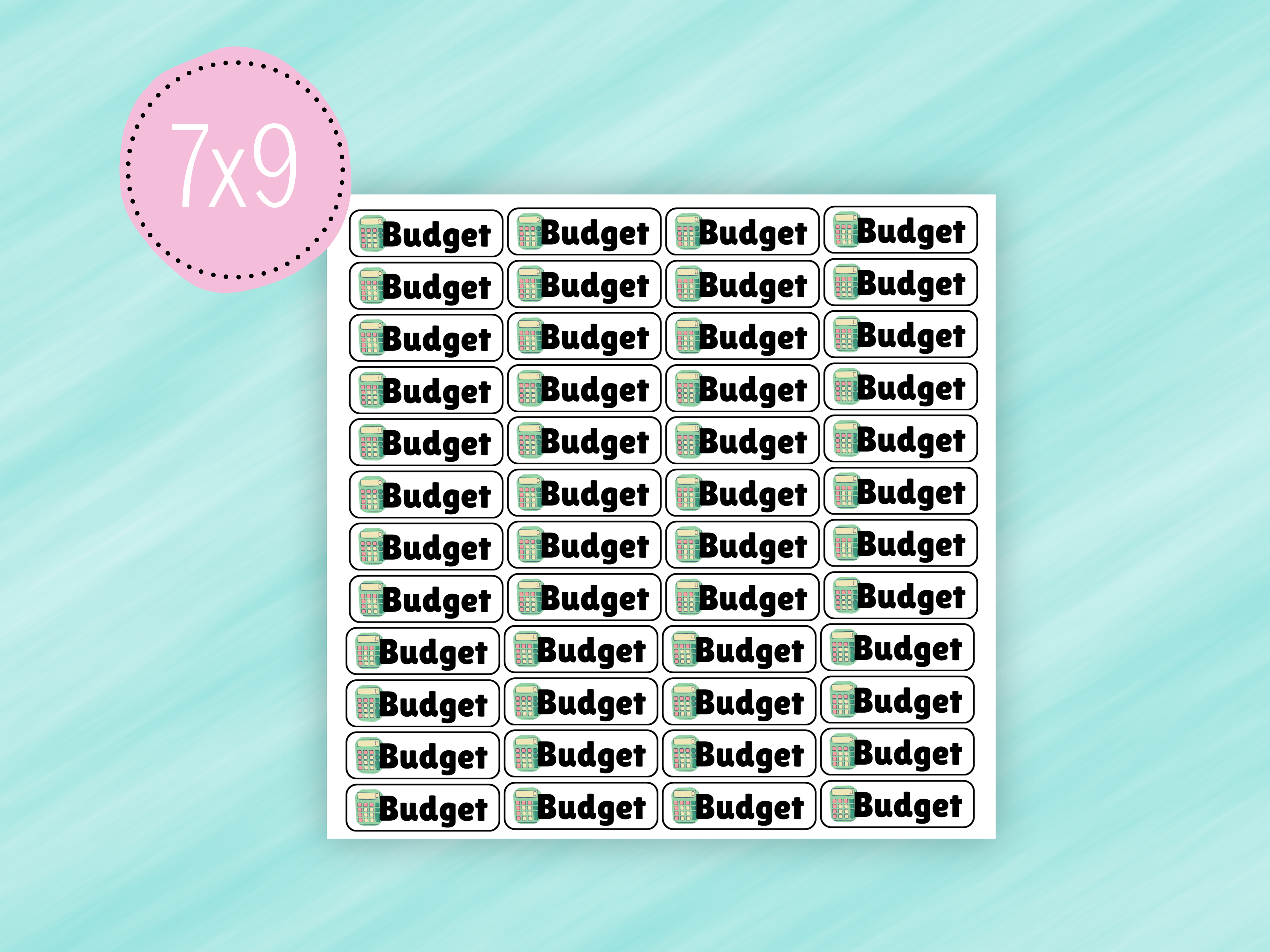 Budget Icon Stickers
