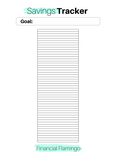Savings Tracking Chart
