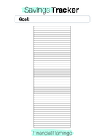 Savings Tracking Chart